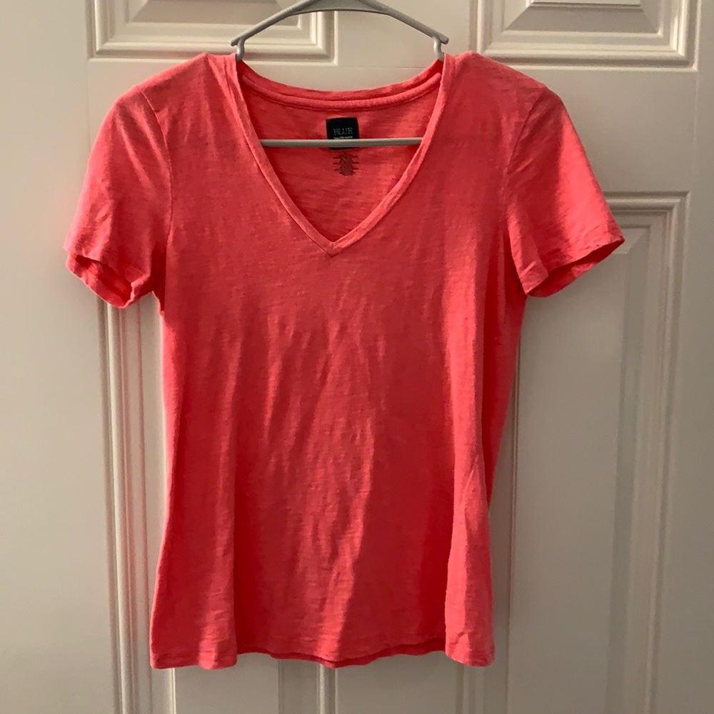 Small V neck tee shirt